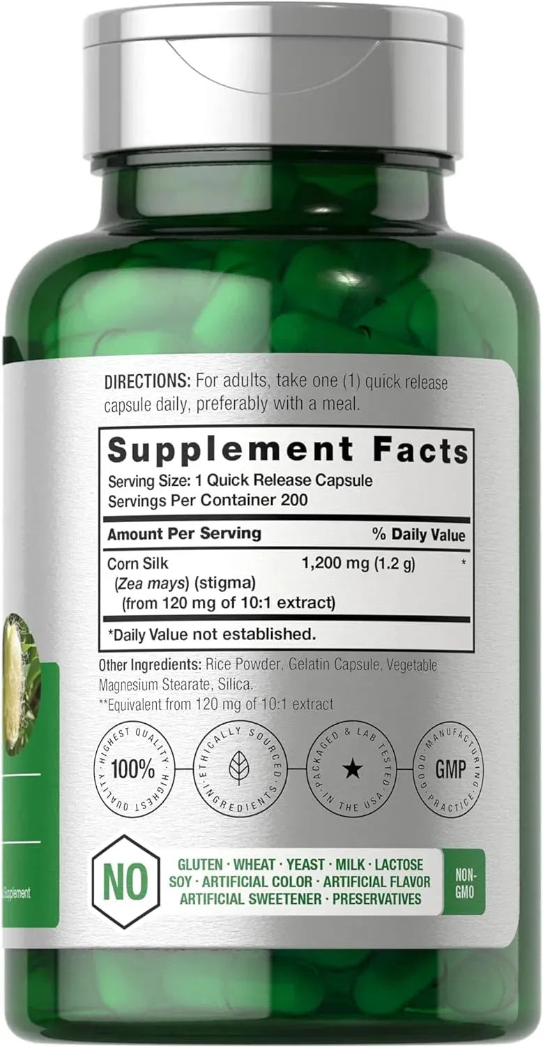 HORBAACH - Horbaach Corn Silk 1200Mg. 200 Capsulas - The Red Vitamin MX - Suplementos Alimenticios - {{ shop.shopifyCountryName }}