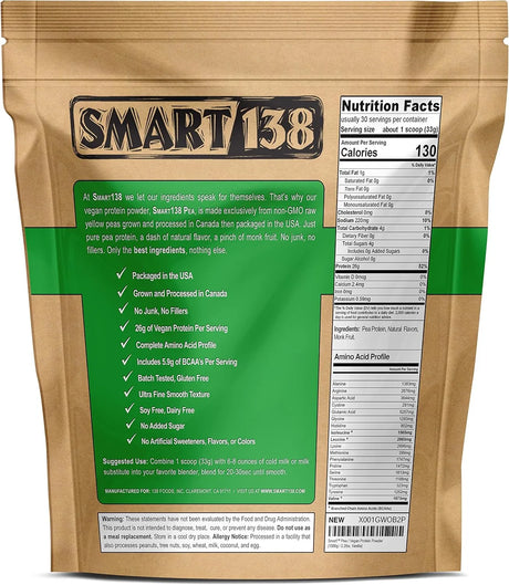 SMART138 - Smart138 Pea Protein Vanilla 1 Kg. - The Red Vitamin MX - Suplementos Alimenticios - {{ shop.shopifyCountryName }}