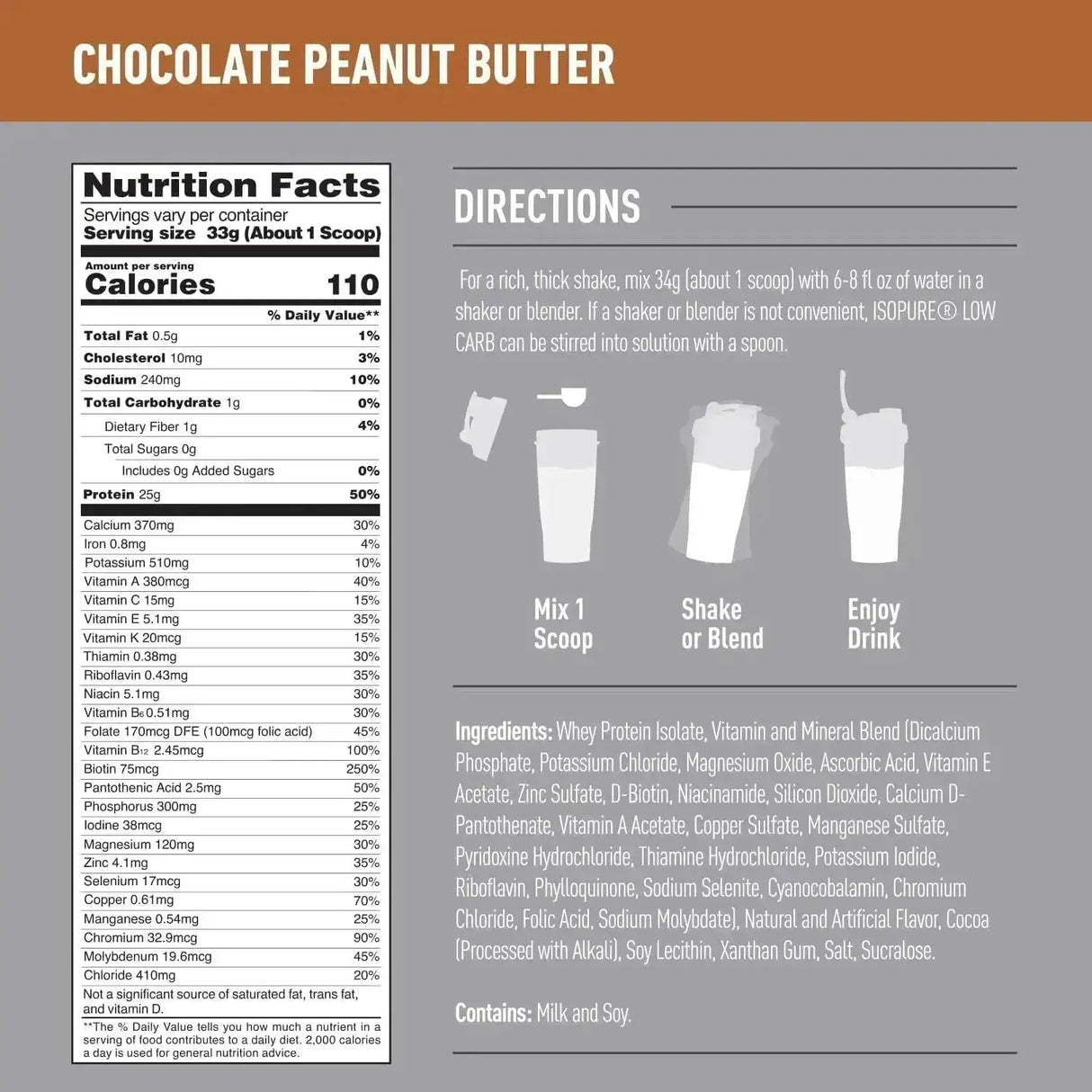 ISOPURE - Isopure Protein Powder 40 Servicios Chocolate Peanut Butter 1.36 Kg. - The Red Vitamin MX - Suplementos Alimenticios - {{ shop.shopifyCountryName }}