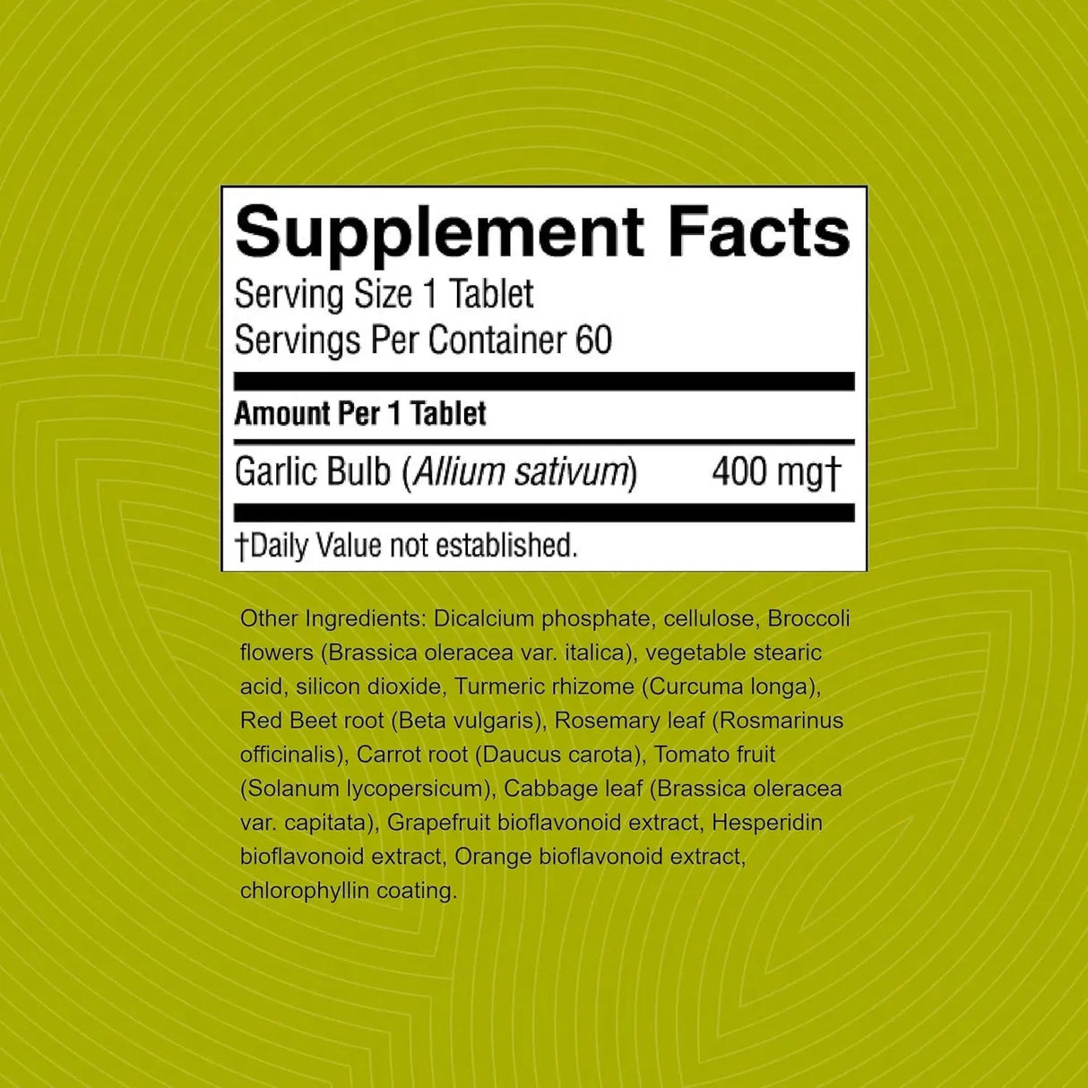 NATURES SUNSHINE - Nature's Sunshine High Potency Garlic 60 Tabletas - The Red Vitamin MX - Suplementos Alimenticios - {{ shop.shopifyCountryName }}