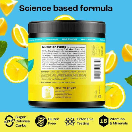 KEY NUTRIENTS - KEY NUTRIENTS Multivitamin Electrolytes Powder Lemonade 90 Servicios 360Gr. - The Red Vitamin MX - Suplementos Alimenticios - {{ shop.shopifyCountryName }}