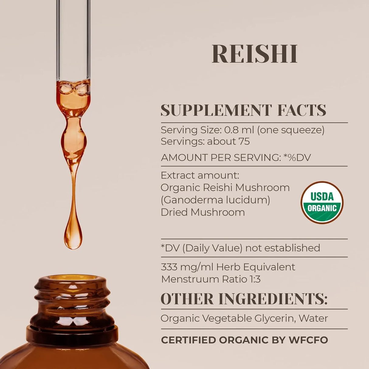 GARDEN ORGANICS - Garden Organics Reishi USDA Organic Alcohol-Free Extract 2 Fl.Oz. - The Red Vitamin MX - Suplementos Alimenticios - {{ shop.shopifyCountryName }}