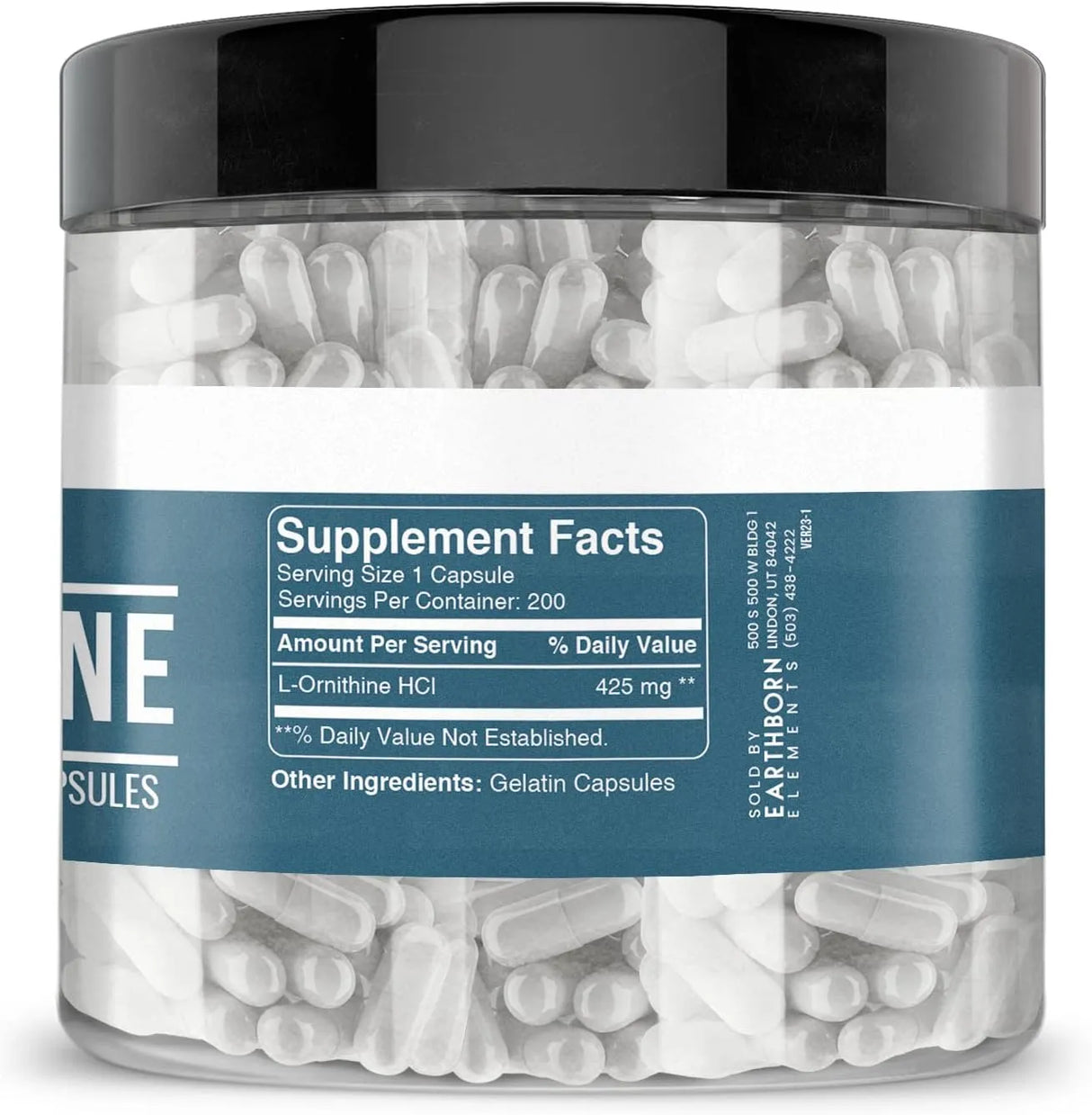 EARTHBORN ELEMENTS - Earthborn Elements L-Ornithine HCl 200 Capsulas - The Red Vitamin MX - Suplementos Alimenticios - {{ shop.shopifyCountryName }}