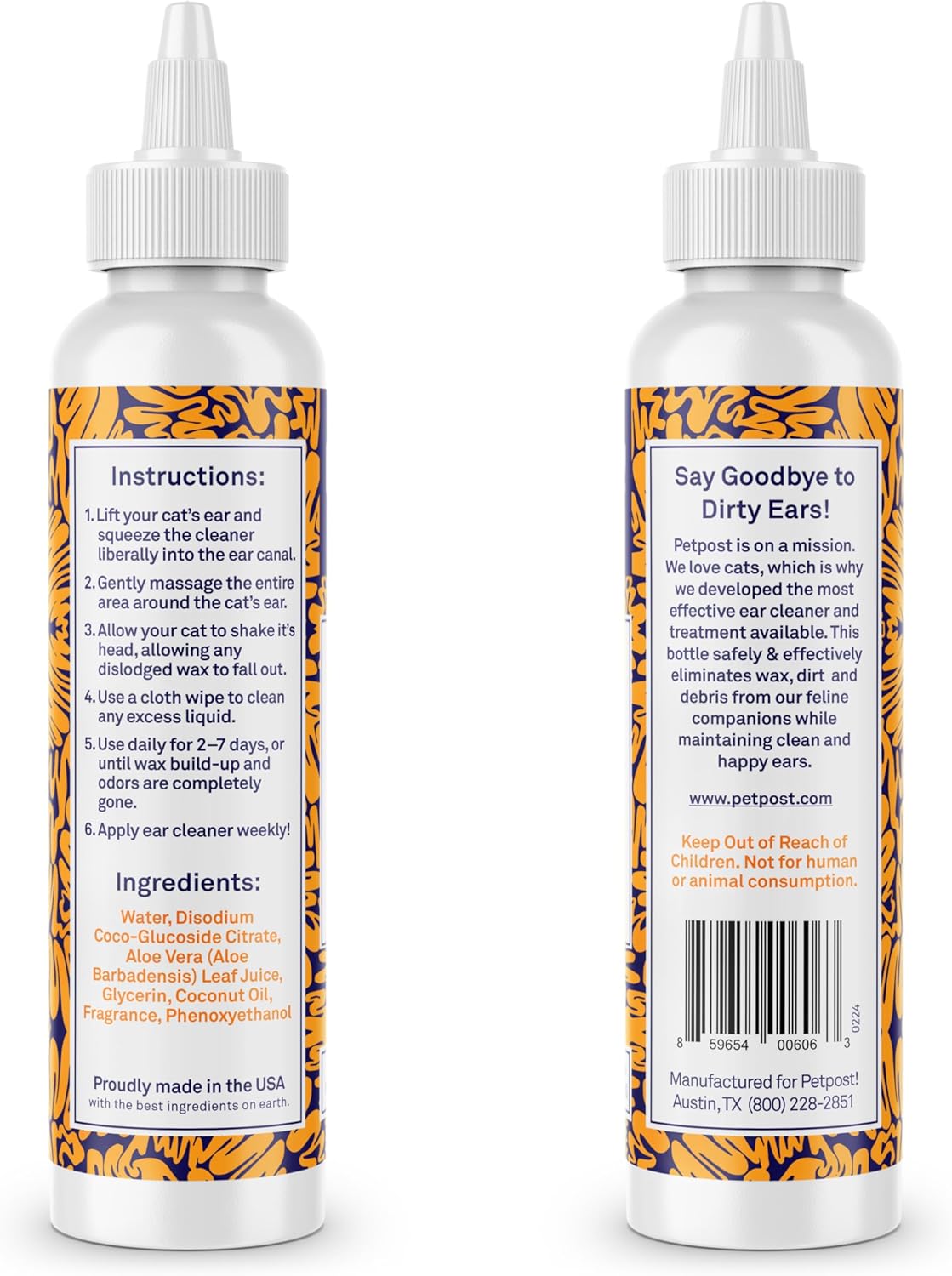 Petpost Cat Ear Cleaner 237Ml.