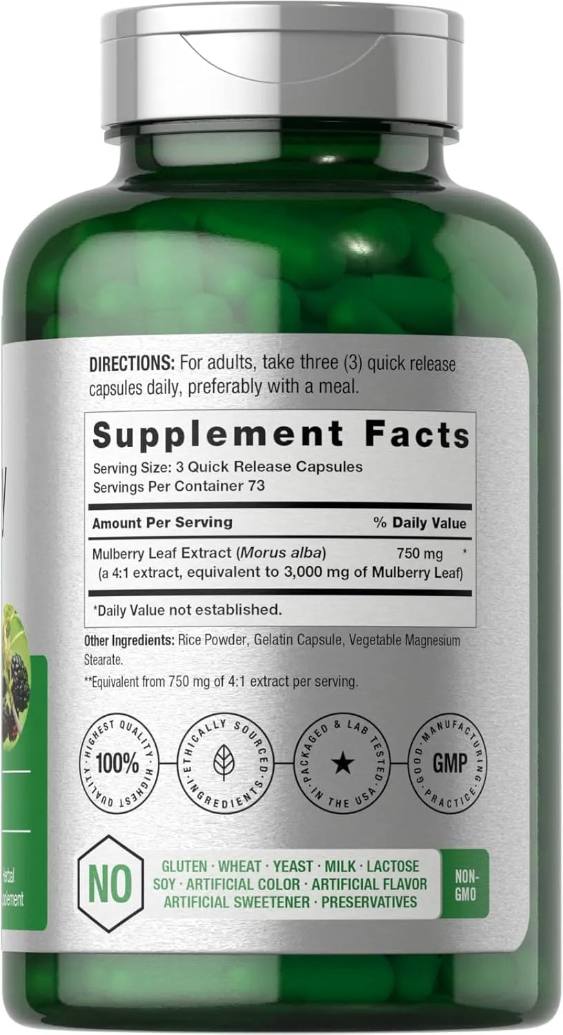 HORBAACH - Horbaach Mulberry Leaf Extract 3000Mg. 220 Capsulas - The Red Vitamin MX - Suplementos Alimenticios - {{ shop.shopifyCountryName }}