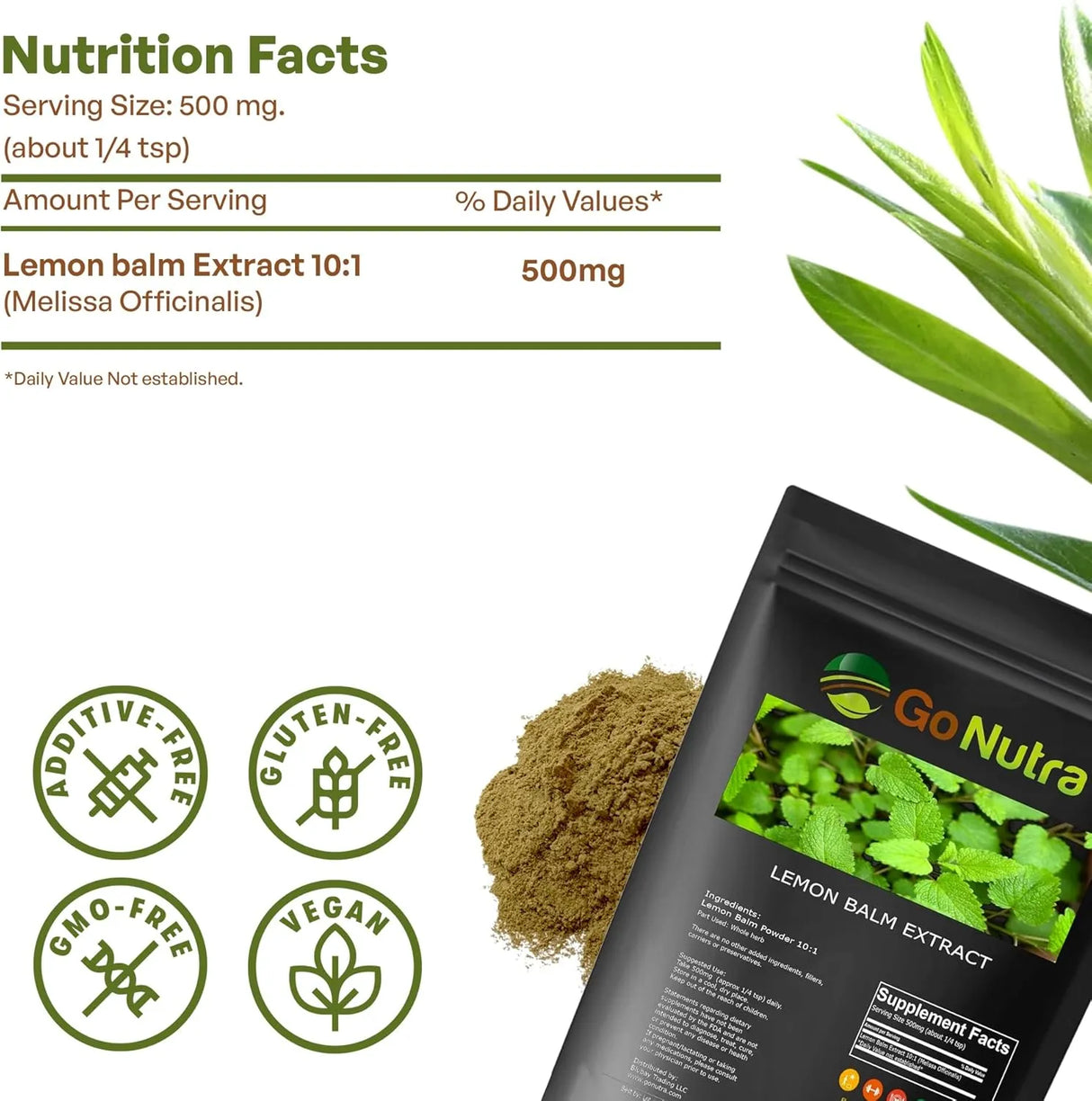 GO NUTRA - Go Nutra Lemon Balm Extract Powder 8 Oz. - The Red Vitamin MX - Suplementos Alimenticios - {{ shop.shopifyCountryName }}