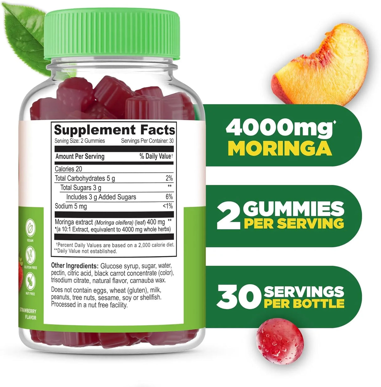 LIFEABLE - Lifeable Moringa Gummies 4000Mg. 60 Gomitas - The Red Vitamin MX - Suplementos Alimenticios - {{ shop.shopifyCountryName }}
