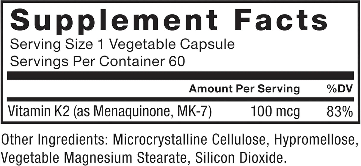 FORCE FACTOR - FORCE FACTOR MK-7 Vitamin K2 100mcg 60 Capsulas - The Red Vitamin MX - Suplementos Alimenticios - {{ shop.shopifyCountryName }}