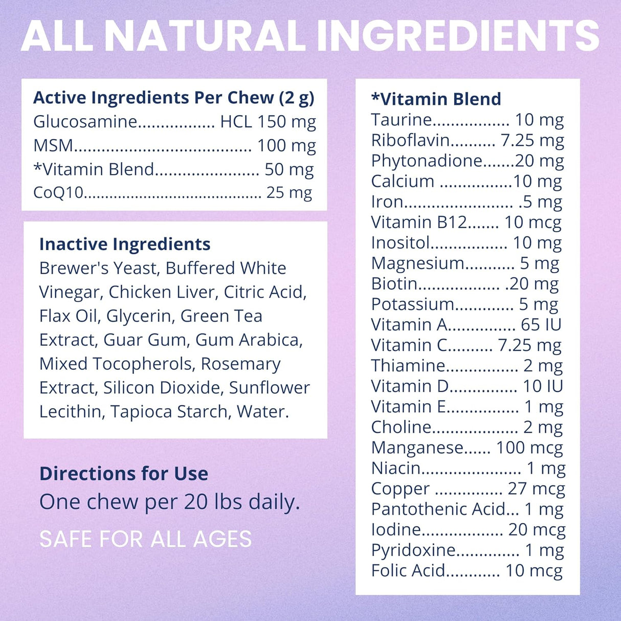 Under the Weather Multivitamin for Dogs 60 Masticables