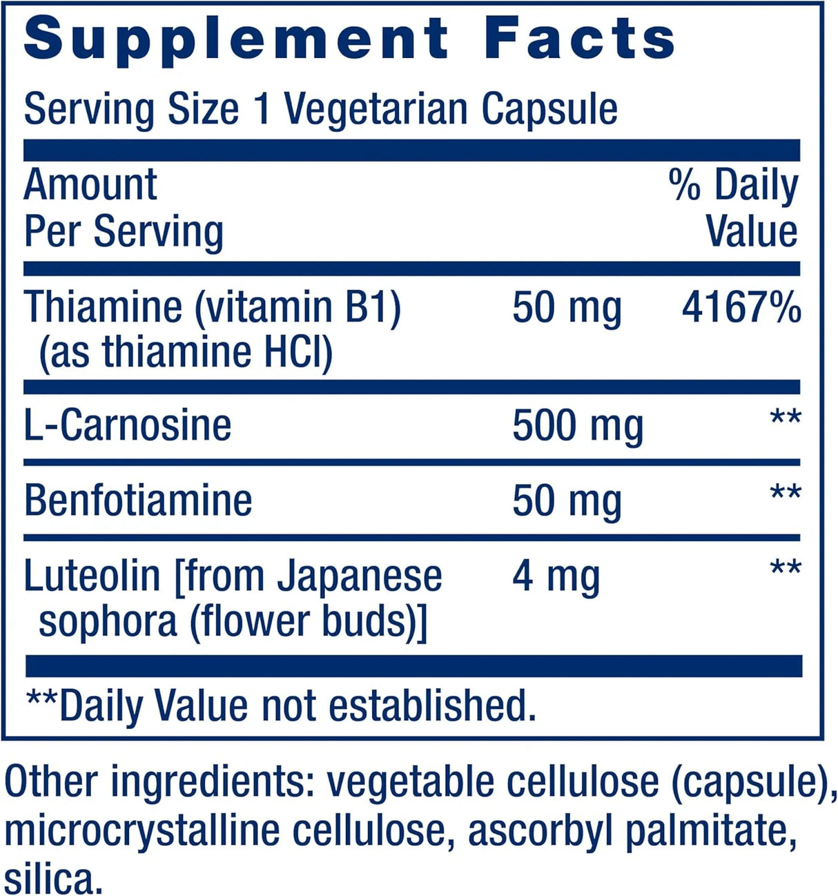 LIFE EXTENSION - Life Extension Super Carnosine 500Mg. 60 Capsulas - The Red Vitamin MX - Suplementos Alimenticios - {{ shop.shopifyCountryName }}