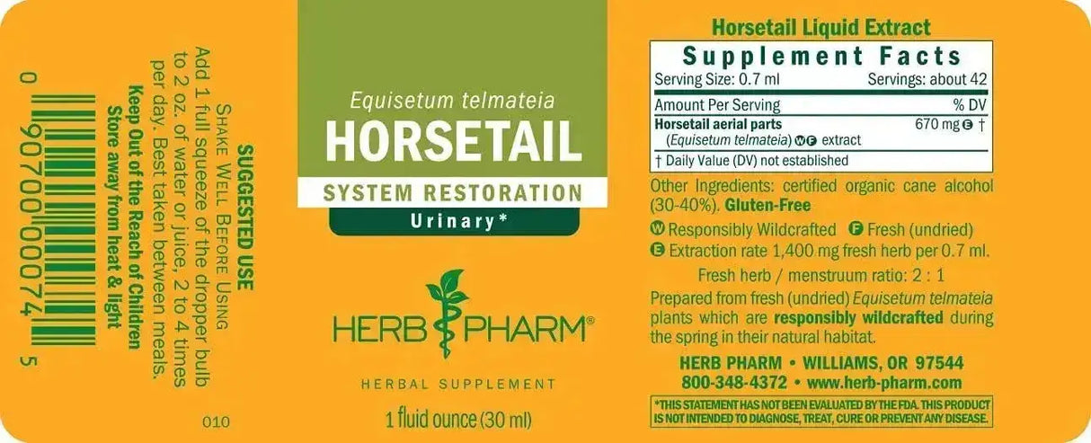 HERB PHARM - Herb Pharm Horsetail Liquid Extract 1 Fl.Oz. - The Red Vitamin MX - Suplementos Alimenticios - {{ shop.shopifyCountryName }}