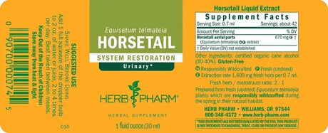 HERB PHARM - Herb Pharm Horsetail Liquid Extract 1 Fl.Oz. - The Red Vitamin MX - Suplementos Alimenticios - {{ shop.shopifyCountryName }}