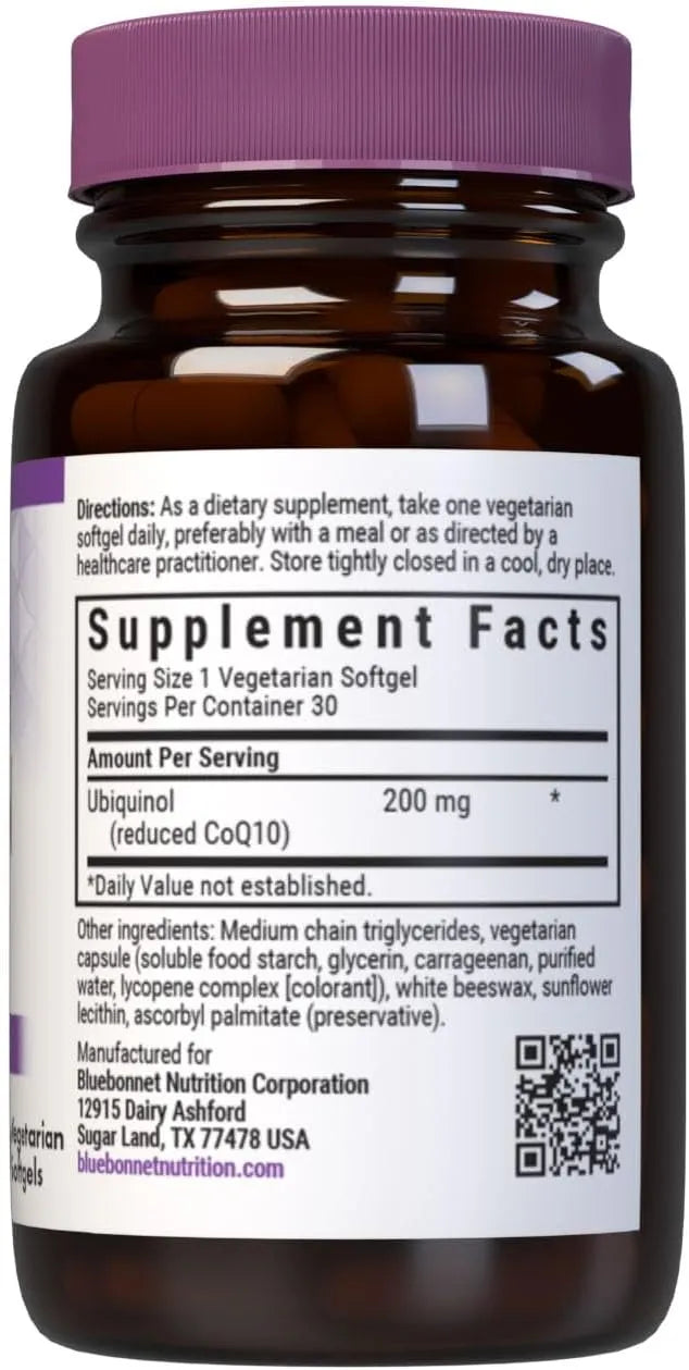 BLUEBONNET NUTRITION - Bluebonnet Nutrition Active CoQ10 Ubiquinol 200Mg. 30 Capsulas Blandas - The Red Vitamin MX - Suplementos Alimenticios - {{ shop.shopifyCountryName }}