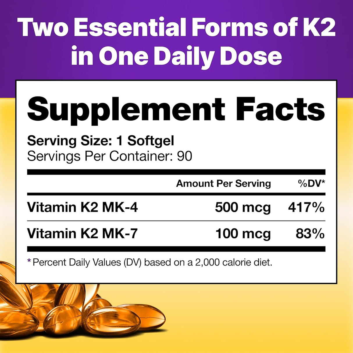 InnovixLabs Full Spectrum Vitamin K2 90 Capsulas