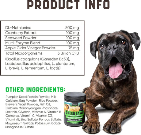 KINPUR - Kinpur Pet Care Green Lawn Chews for Dogs 180 Masticables - The Red Vitamin MX - Salud De Tracto Urinario Para Perros - {{ shop.shopifyCountryName }}