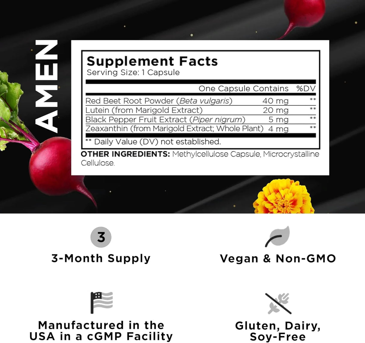 AMEN - Amen Eyes Lutein Zeaxanthin 90 Capsulas - The Red Vitamin MX - Suplementos Alimenticios - {{ shop.shopifyCountryName }}