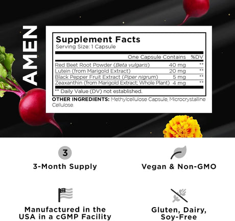 AMEN - Amen Eyes Lutein Zeaxanthin 90 Capsulas - The Red Vitamin MX - Suplementos Alimenticios - {{ shop.shopifyCountryName }}