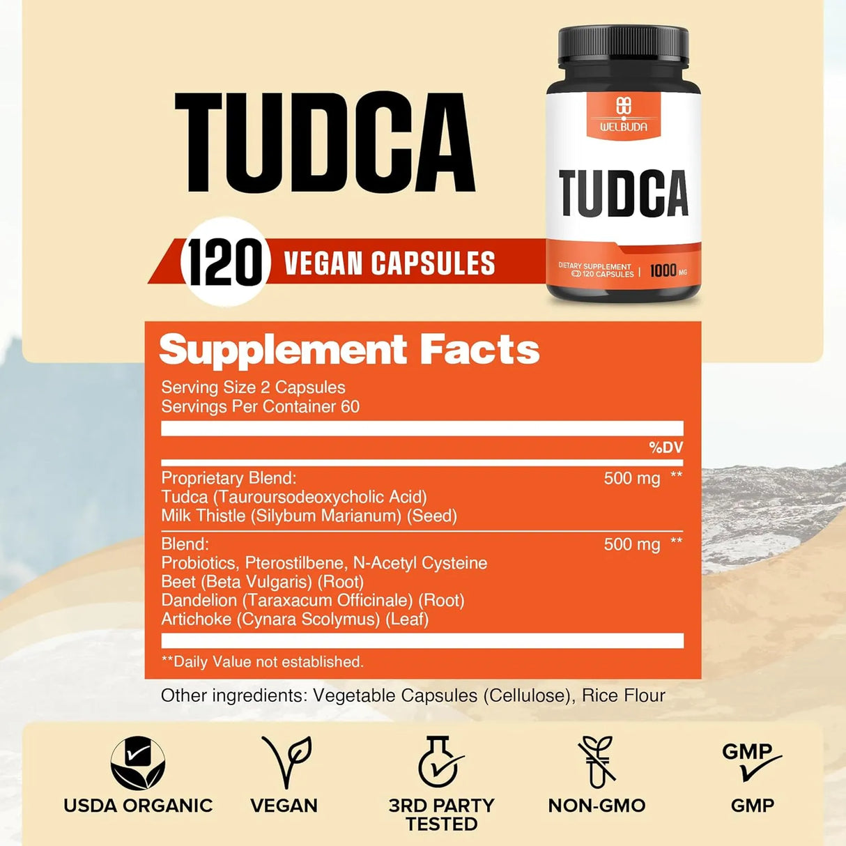 WELBUDA - WELBUDA Tudca 1000Mg. 120 Capsulas - The Red Vitamin MX - Suplementos Alimenticios - {{ shop.shopifyCountryName }}