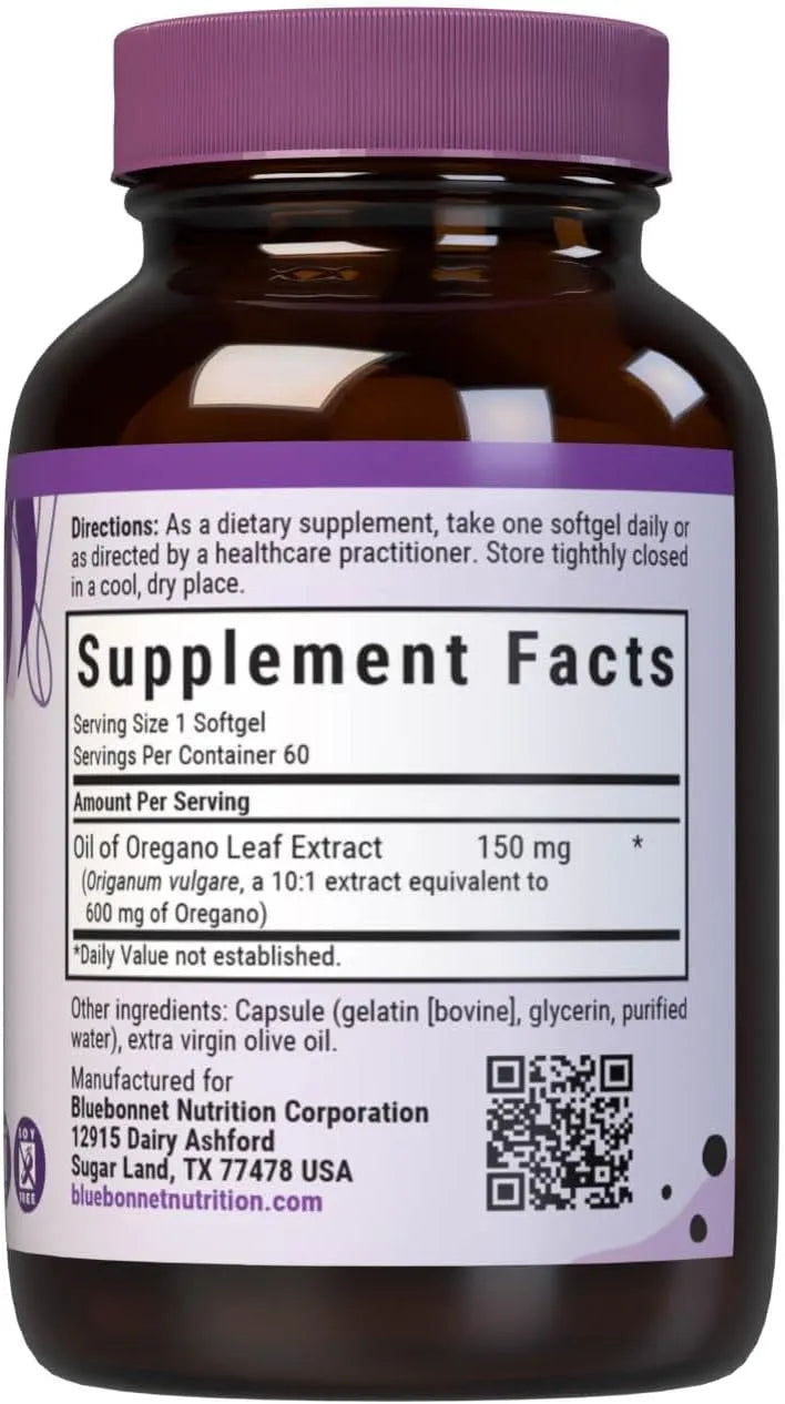 BLUEBONNET NUTRITION - Bluebonnet Nutrition Oil of Oregano Leaf Extract 60 Capsulas Blandas - The Red Vitamin MX - Suplementos Alimenticios - {{ shop.shopifyCountryName }}