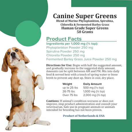 HOLISTIC BIN - HOLISTIC BIN Canine Super Greens 50Gr. - The Red Vitamin MX - Suplementos Herbales Para Perros - {{ shop.shopifyCountryName }}
