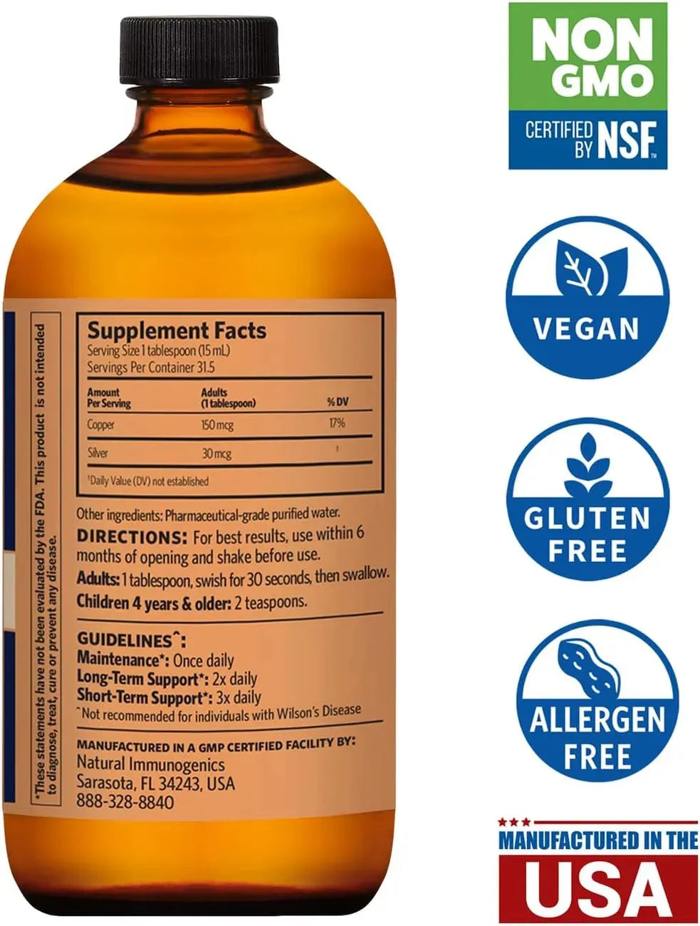 SOVEREIGN COPPER - Sovereign Copper Bio-Active Copper Hydrosol 473Ml. - The Red Vitamin MX - Suplementos Alimenticios - {{ shop.shopifyCountryName }}