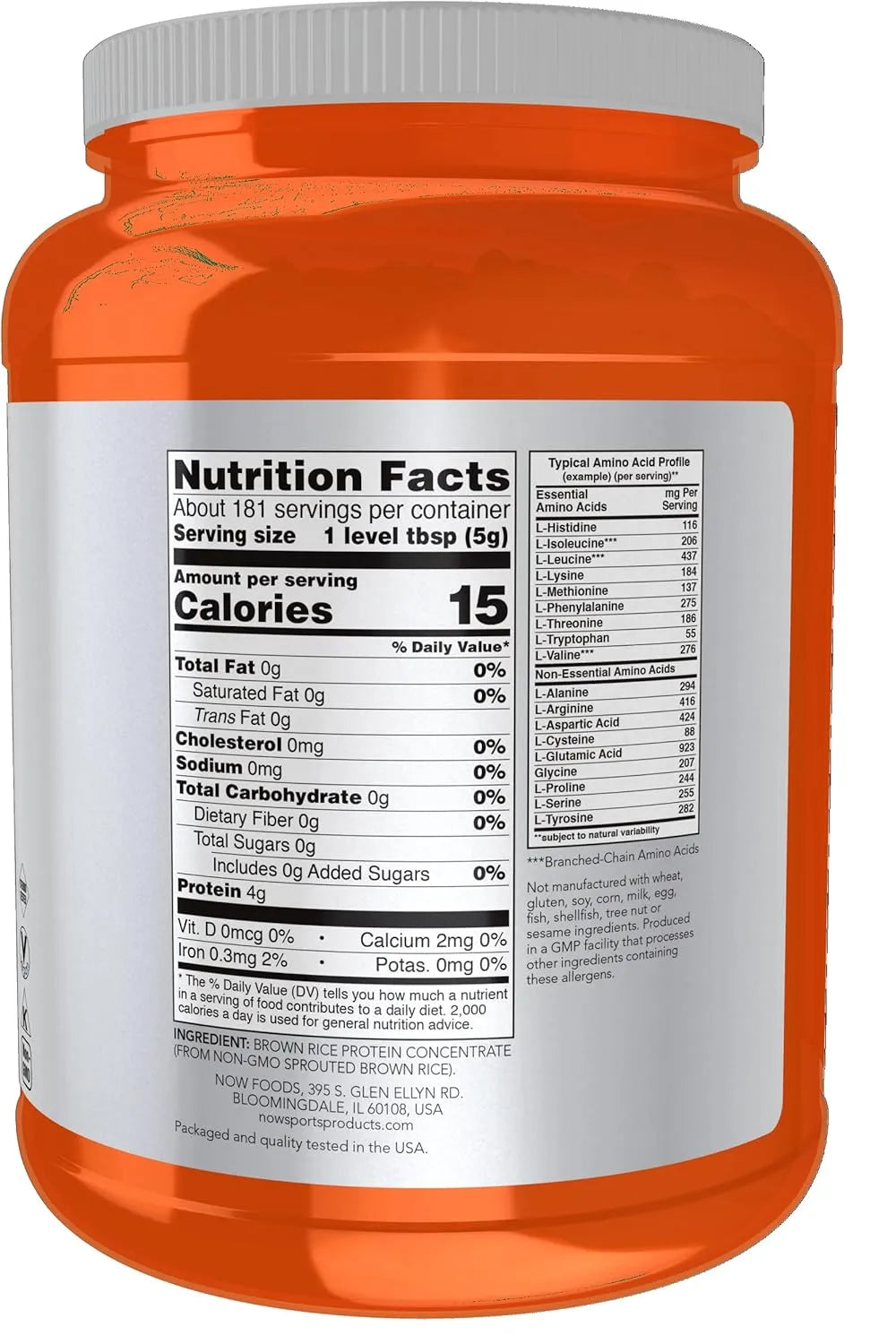 NOW SUPPLEMENTS - NOW Foods Sports Nutrition Sprouted Brown Rice Protein Unflavored Powder 907Gr. - The Red Vitamin MX - Suplementos Alimenticios - {{ shop.shopifyCountryName }}