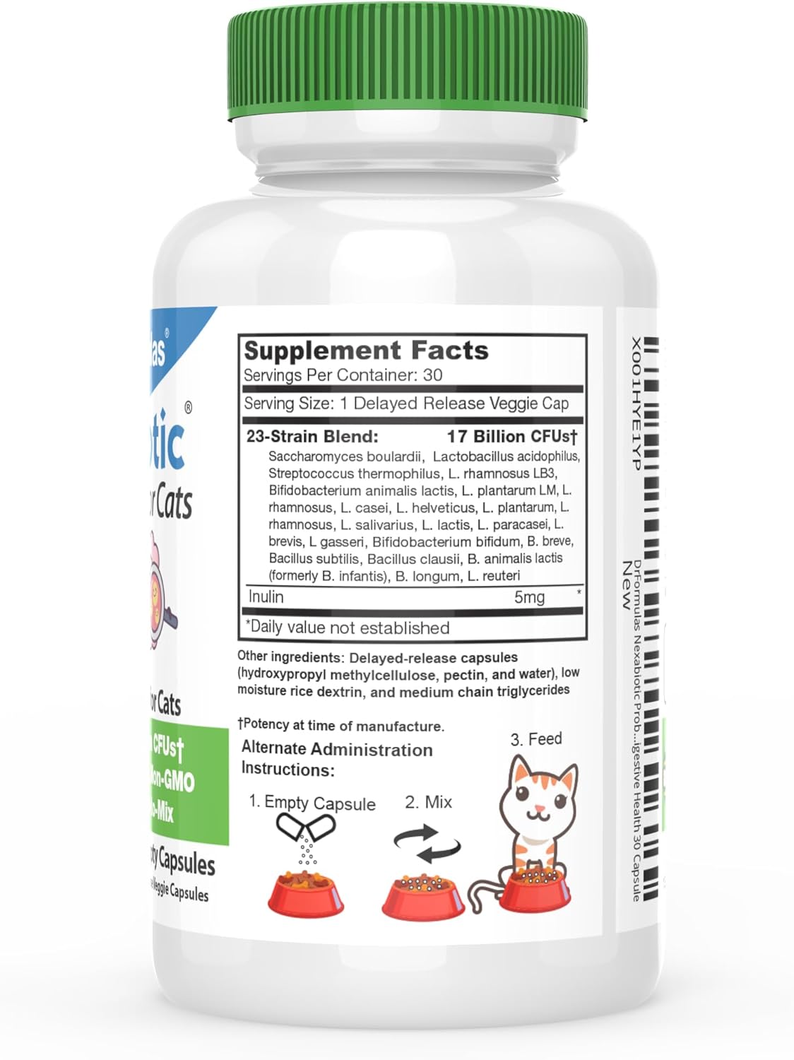 DrFormulas Nexabiotic Probiotics for Cats Powder 30 Capsulas