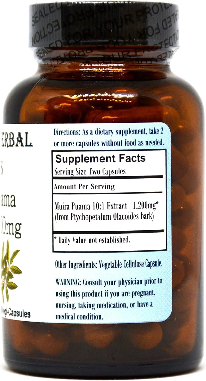 BARLOWE'S - Barlowe's Herbal Elixirs Muira Puama 10:1 Extract 600Mg. 60 Capsulas - The Red Vitamin MX - Suplementos Alimenticios - {{ shop.shopifyCountryName }}