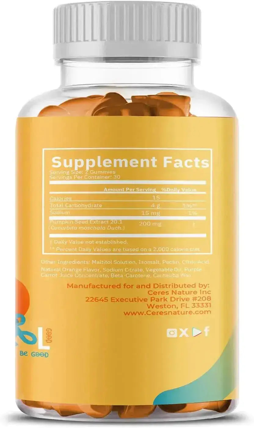 CERES NATURE - Ceres Nature Pumpkin Seed Oil Gummies 4,000Mg. 60 Gomitas - The Red Vitamin MX - Suplementos Alimenticios - {{ shop.shopifyCountryName }}