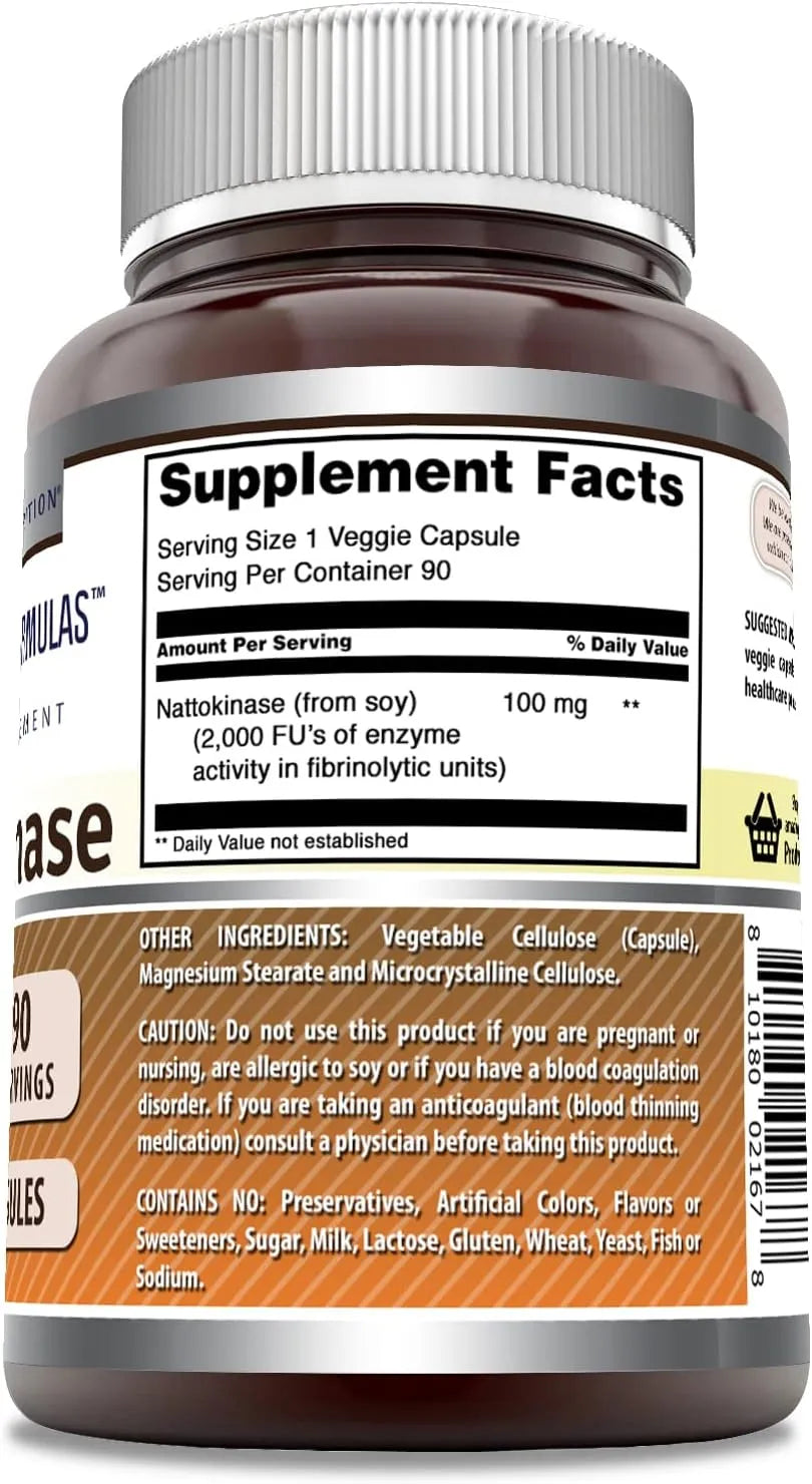 AMAZING FORMULAS - Amazing Formulas Nattokinase 100Mg. 90 Capsulas - The Red Vitamin MX - Suplementos Alimenticios - {{ shop.shopifyCountryName }}