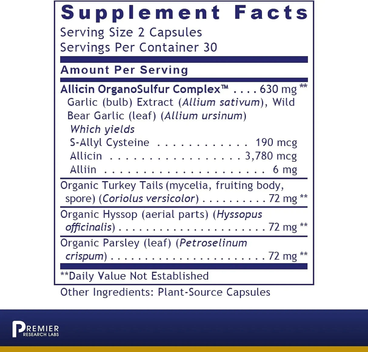 PREMIER RESEARCH LABS - Premier Research Labs Allicidin 60 Capsulas - The Red Vitamin MX - Suplementos Alimenticios - {{ shop.shopifyCountryName }}