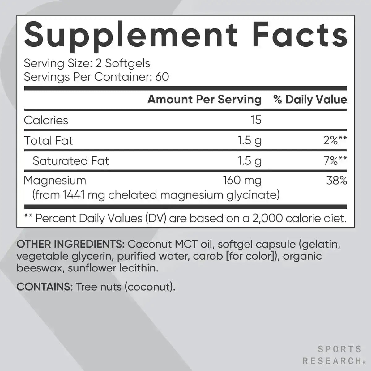 SPORTS RESEARCH - Sports Research Magnesium Glycinate 120 Capsulas - The Red Vitamin MX - Suplementos Alimenticios - {{ shop.shopifyCountryName }}