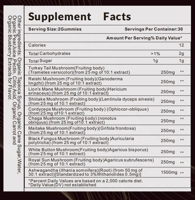 VEGAVERO - Vegavero Mushroom Gummies 10x Mushroom Blend 90 Gomitas - The Red Vitamin MX - Suplementos Alimenticios - {{ shop.shopifyCountryName }}