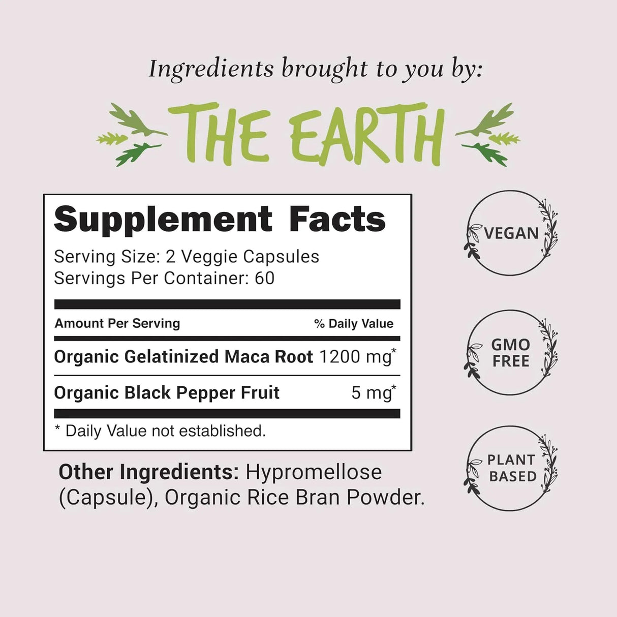 HAPPY HEALTHY HIPPIE - Happy Healthy Hippie Organic Maca Root 1200Mg. 120 Capsulas - The Red Vitamin MX - Suplementos Alimenticios - {{ shop.shopifyCountryName }}