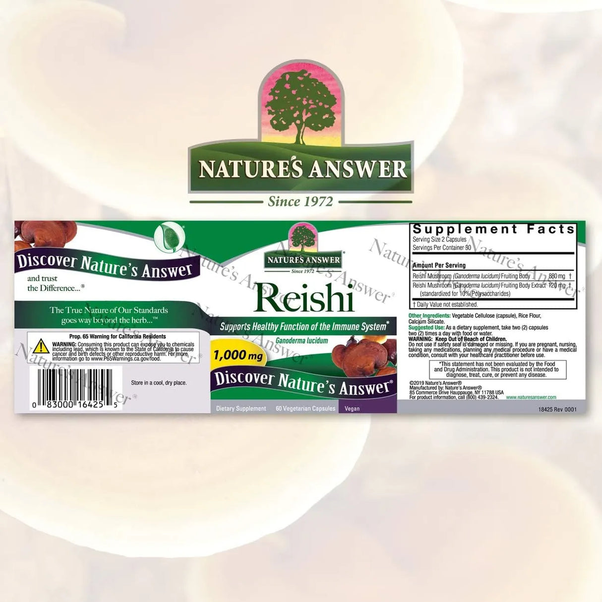 NATURE´S ANSWER - Nature's Answer Reishi Mushroom 60 Capsulas - The Red Vitamin MX - Suplementos Alimenticios - {{ shop.shopifyCountryName }}