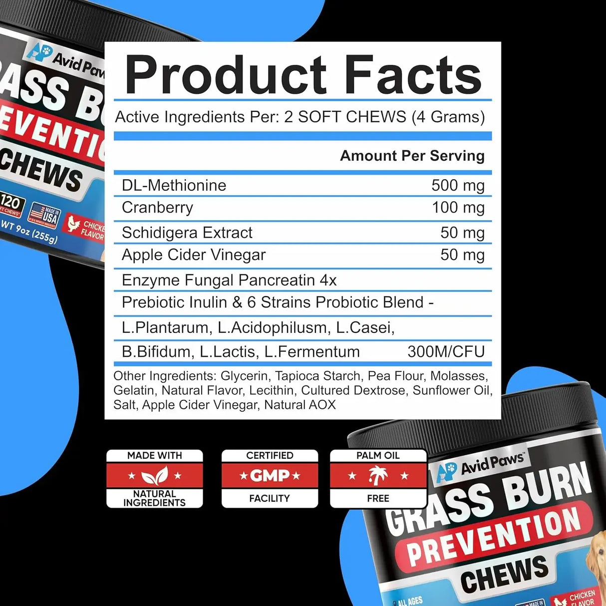 AVID PAWS - Avid Paws Dog Urine Neutralizer for Lawn 120 Masticables - The Red Vitamin MX - Salud De Tracto Urinario Para Perros - {{ shop.shopifyCountryName }}