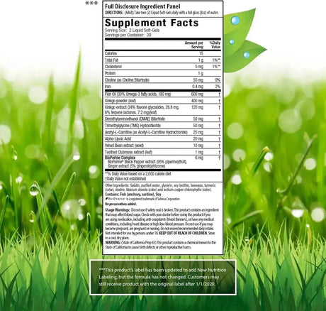 IRWIN NATURALS - Irwin Naturals Ginkgo Smart 60 Capsulas Blandas - The Red Vitamin MX - Suplementos Alimenticios - {{ shop.shopifyCountryName }}