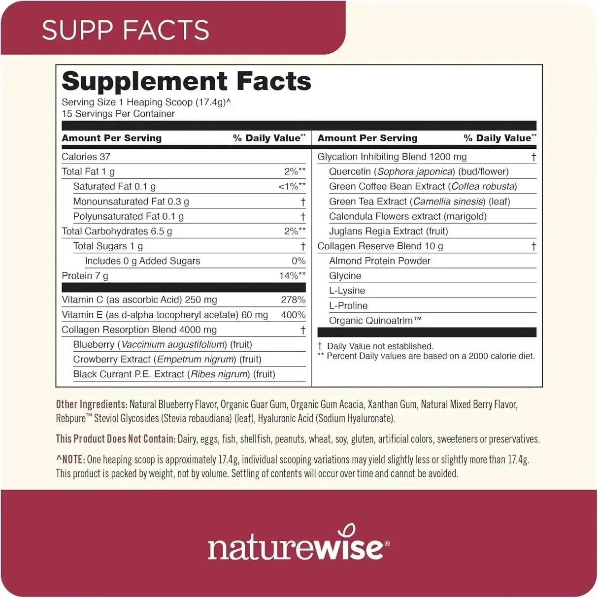 NATUREWISE - NatureWise Vegan Collagen Powder 261Gr. - The Red Vitamin MX - Suplementos Alimenticios - {{ shop.shopifyCountryName }}