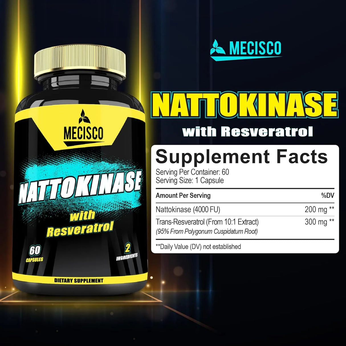 MECISCO - Mecisco Nattokinase 4000 FU 60 Capsulas - The Red Vitamin MX - Suplementos Alimenticios - {{ shop.shopifyCountryName }}