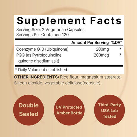 NATUREBELL - NatureBell CoQ10 200Mg. with PQQ 240 Capsulas - The Red Vitamin MX - Suplementos Alimenticios - {{ shop.shopifyCountryName }}