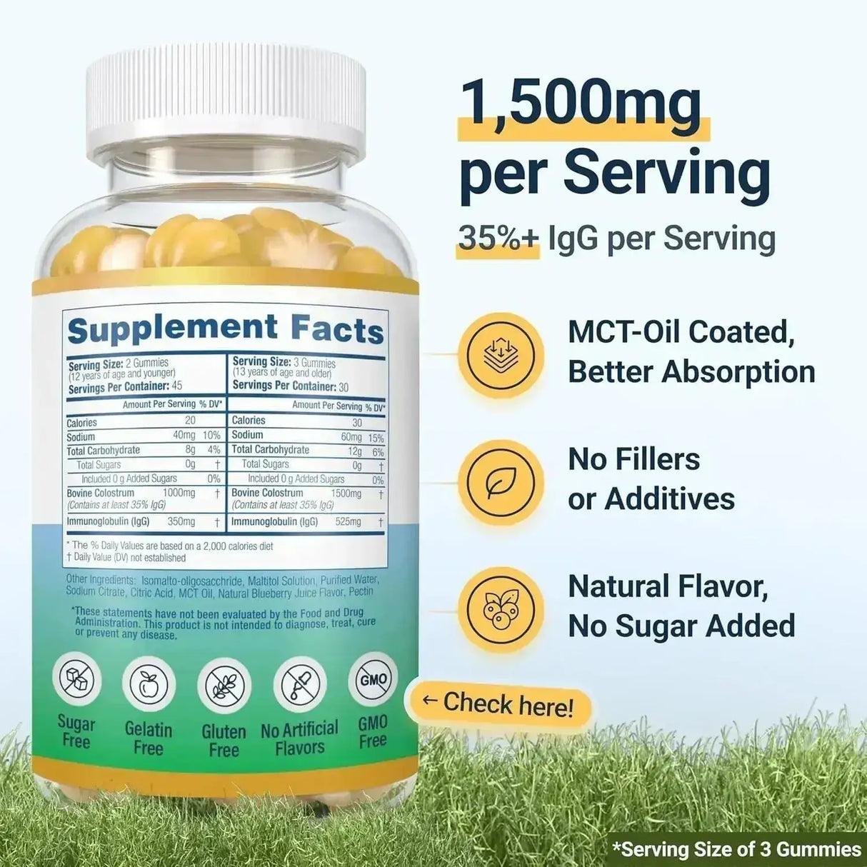 PURIFY LIFE - Purify Life Colostrum Gummies 1500Mg. 90 Gomitas - The Red Vitamin MX - Suplementos Alimenticios - {{ shop.shopifyCountryName }}