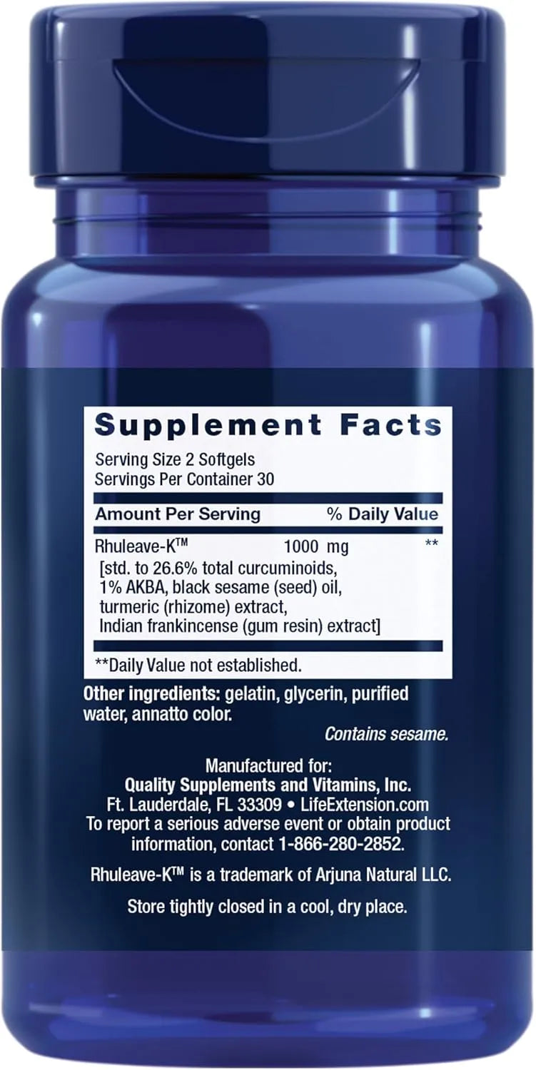 LIFE EXTENSION - Life Extension Fast Acting Relief 60 Capsulas Blandas - The Red Vitamin MX - Suplementos Alimenticios - {{ shop.shopifyCountryName }}