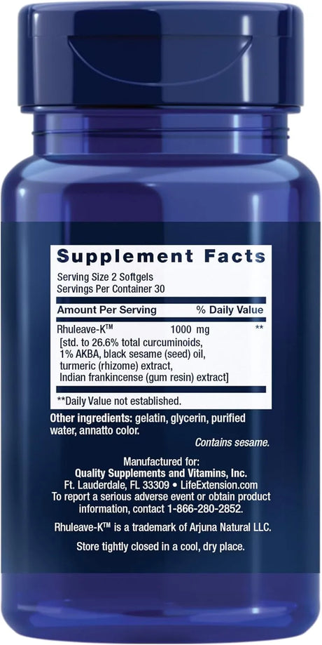 LIFE EXTENSION - Life Extension Fast Acting Relief 60 Capsulas Blandas - The Red Vitamin MX - Suplementos Alimenticios - {{ shop.shopifyCountryName }}