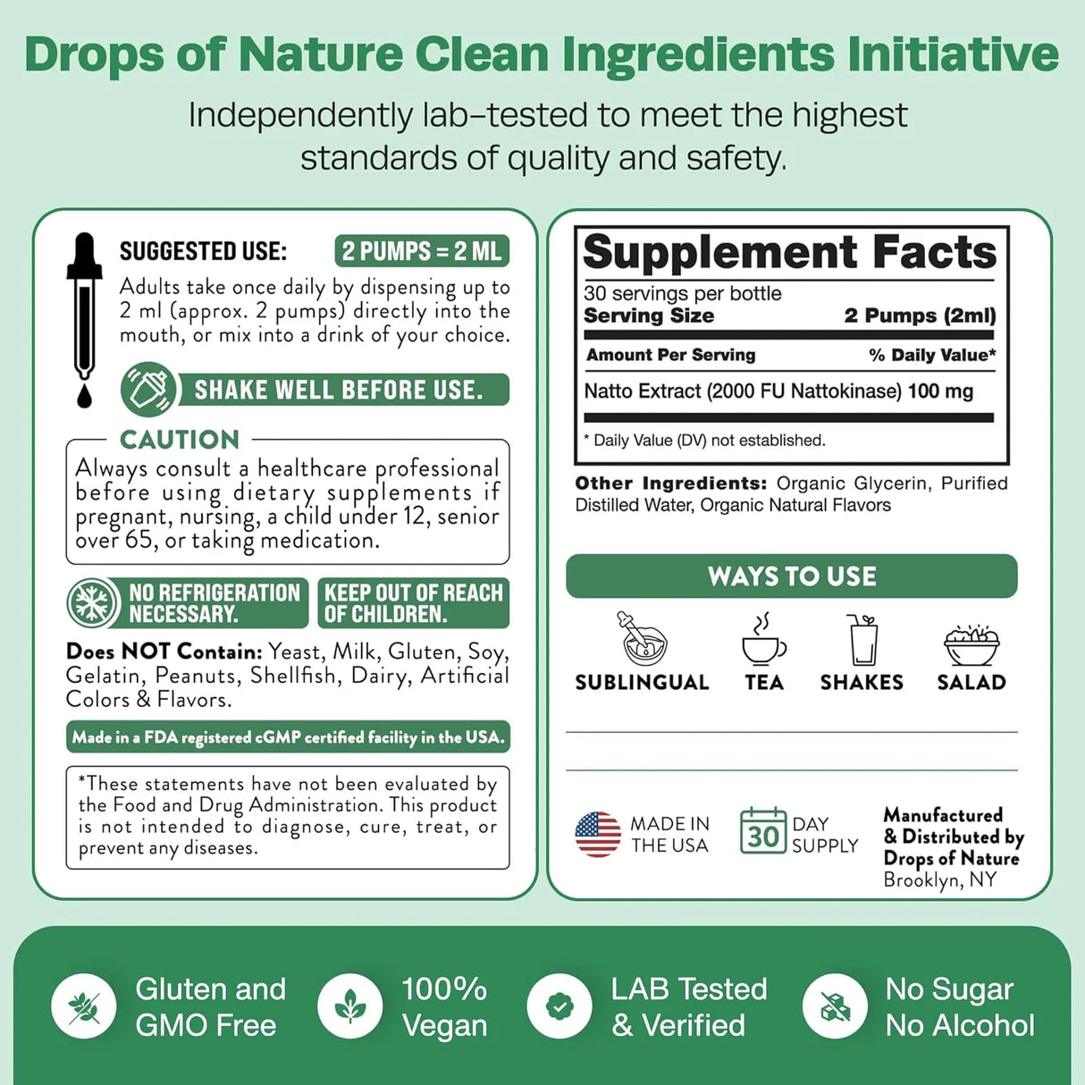 DROPS OF NATURE - Drops Of Nature Nattokinase Liquid Drops 60Ml. - The Red Vitamin MX - Suplementos Alimenticios - {{ shop.shopifyCountryName }}