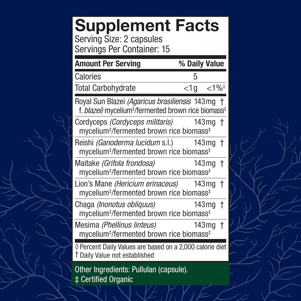 HOST DEFENSE - Host Defense Stamets 7 Species Blend 30 Capsulas - The Red Vitamin MX - Suplementos Alimenticios - {{ shop.shopifyCountryName }}
