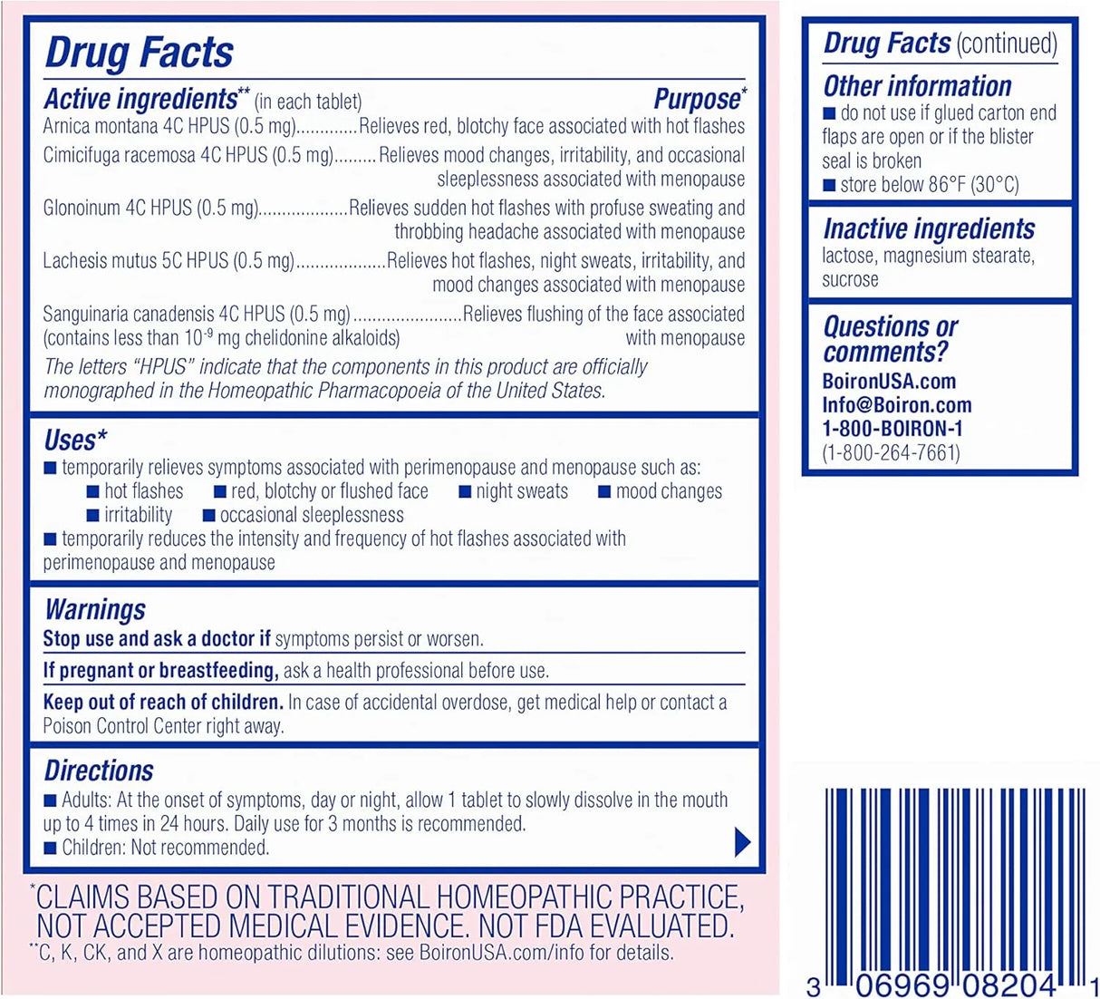 BOIRON - Boiron Cyclease Menopause 60 Tabletas - The Red Vitamin MX - Suplementos Alimenticios - {{ shop.shopifyCountryName }}