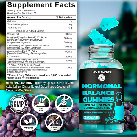 KEY ELEMENTS - KEY ELEMENTS Hormonal Balance Gummies 60 Gomitas - The Red Vitamin MX - Suplementos Alimenticios - {{ shop.shopifyCountryName }}