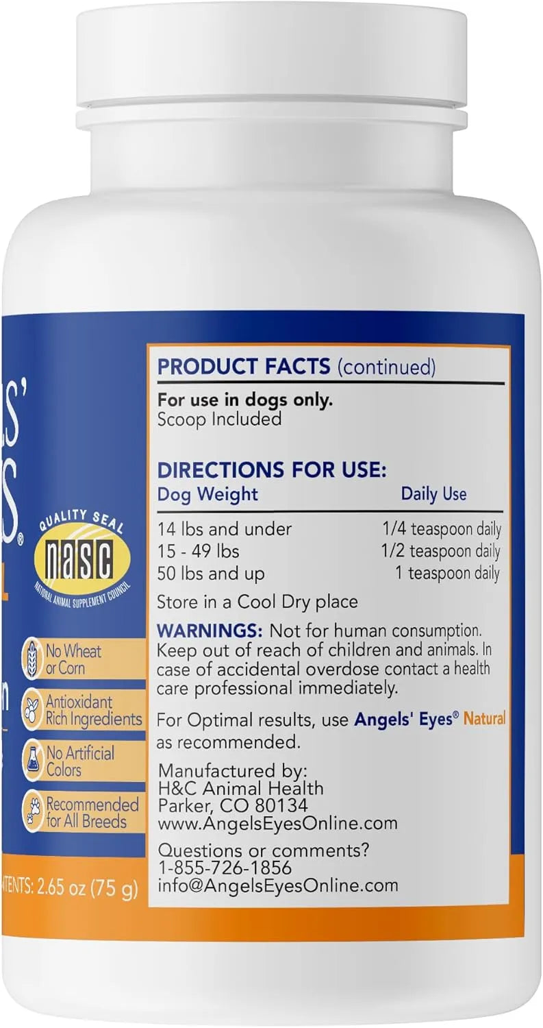 ANGELS' EYES - ANGELS' EYES Natural Tear Stain Prevention Chicken Powder for Dogs 75Gr. - The Red Vitamin MX - Cuidado De Los Ojos De Los Perros - {{ shop.shopifyCountryName }}