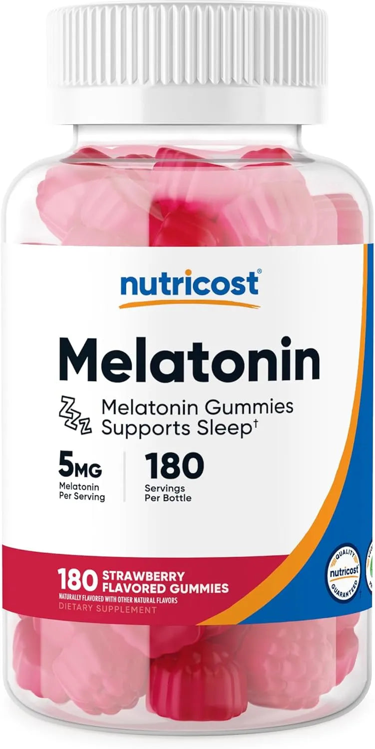 NUTRICOST - Nutricost Melatonin 5Mg. Strawberry Flavored 180 Gomitas - The Red Vitamin MX - Suplementos Alimenticios - {{ shop.shopifyCountryName }}