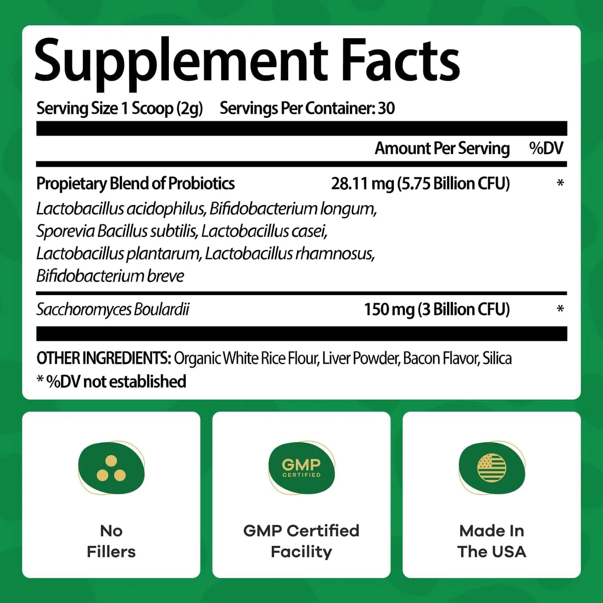 TRUECANINE - TrueCanine Wild Belly Dog Gut Health Probiotics 30 Servicios 60Gr. 3 Pack - The Red Vitamin MX - Probióticos Para Perros - {{ shop.shopifyCountryName }}